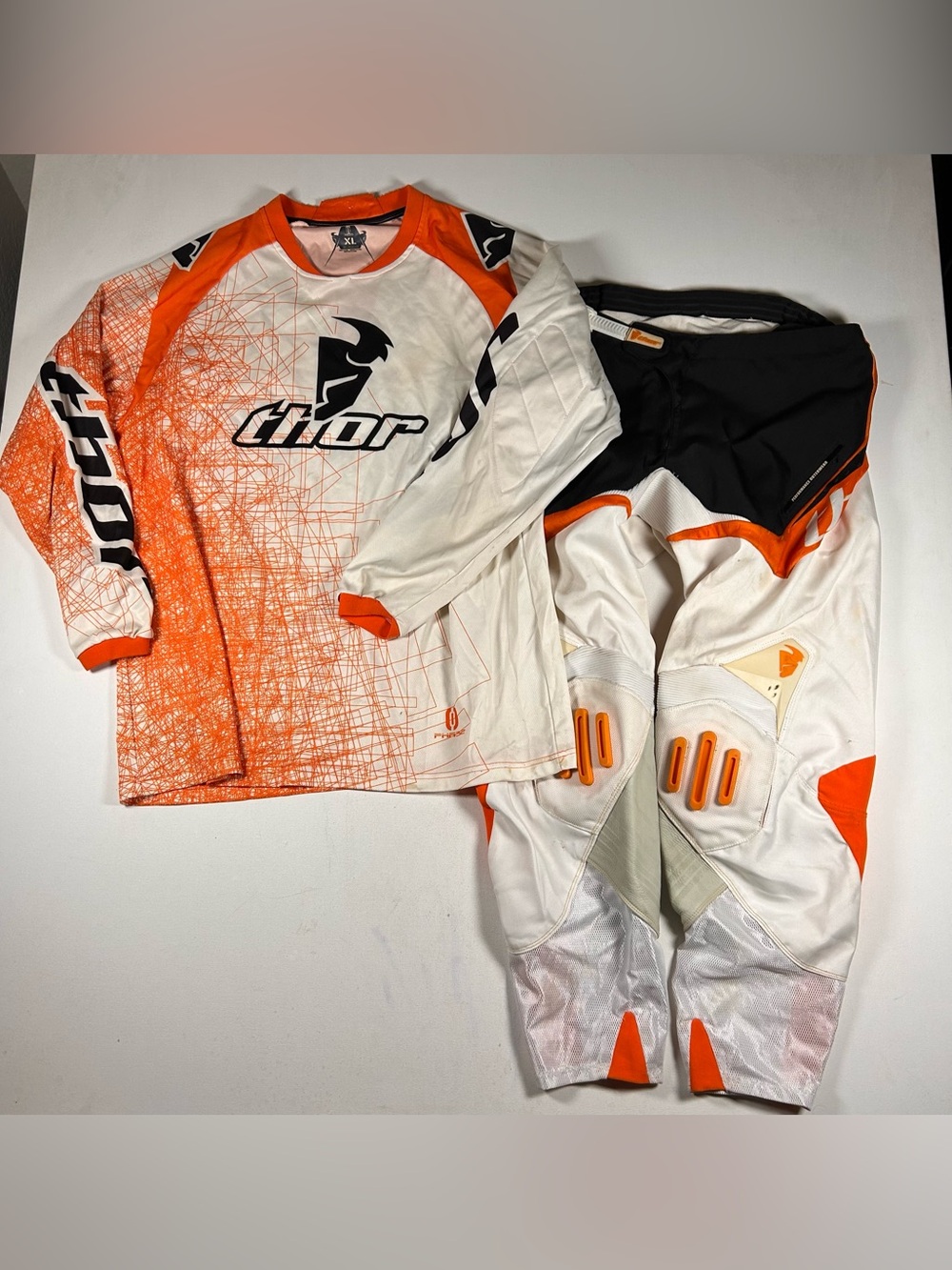 Men’s Thor Core Motocross Matching Set - Pants Sz 38 Shirt XL Armored Adult